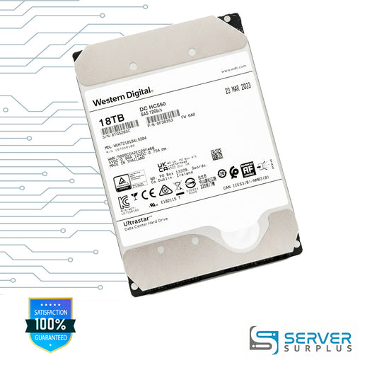 WD DC HC550 18TB SAS 12Gb/s 3.5 in Enterprise HDD | 0F38353