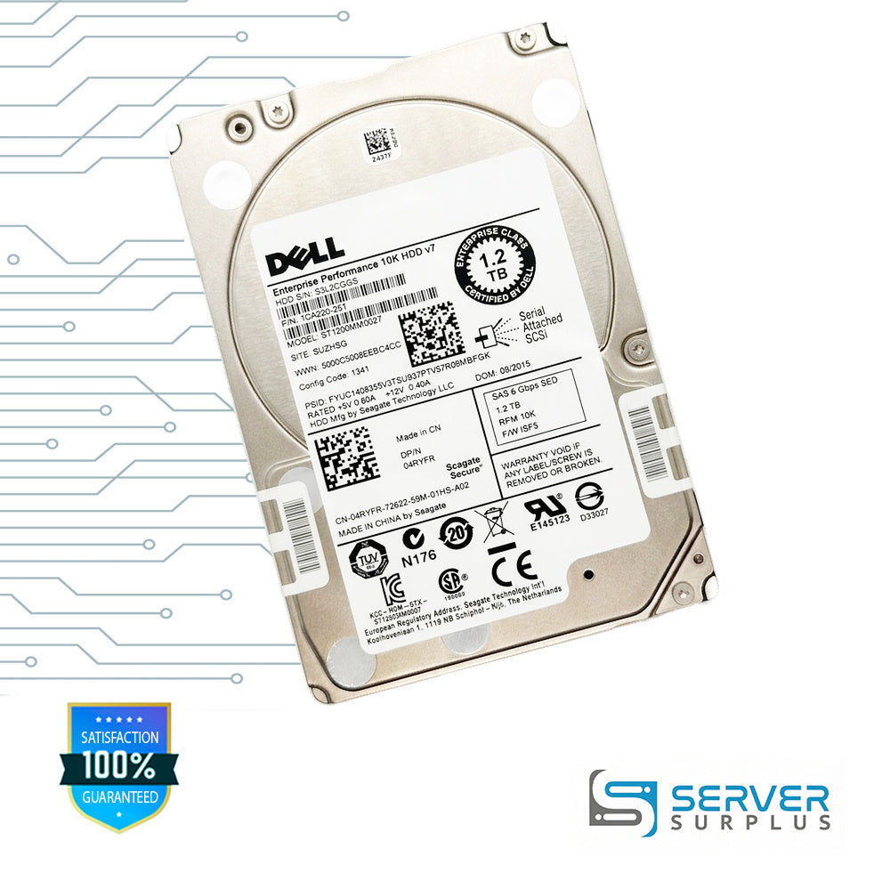 Seagate ST1200MM0027 1.2TB SAS 6Gb/s 6Gb/s 2.5 in Enterprise HDD