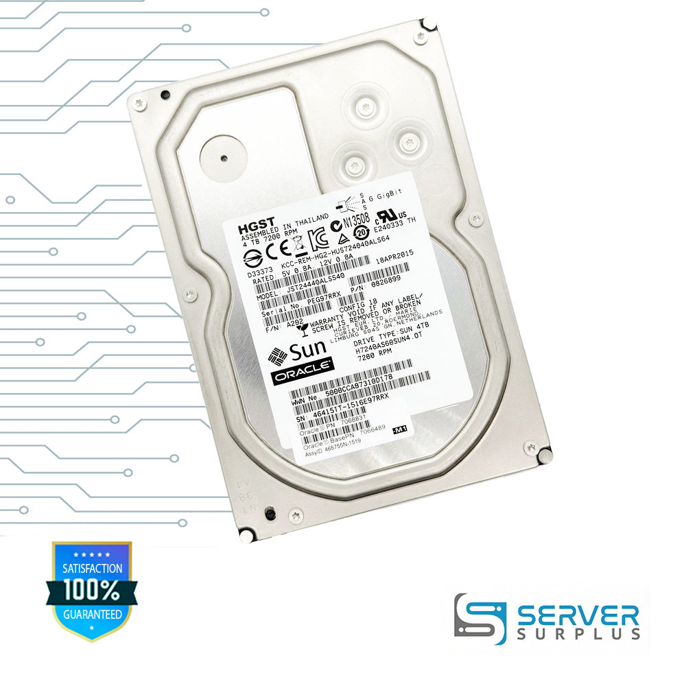 Oracle HUS724040ALS640 4TB SAS 7.2K 3.5 in Enterprise HDD | 7066831 | 0B26899 | 7065489 | 465765N-1516