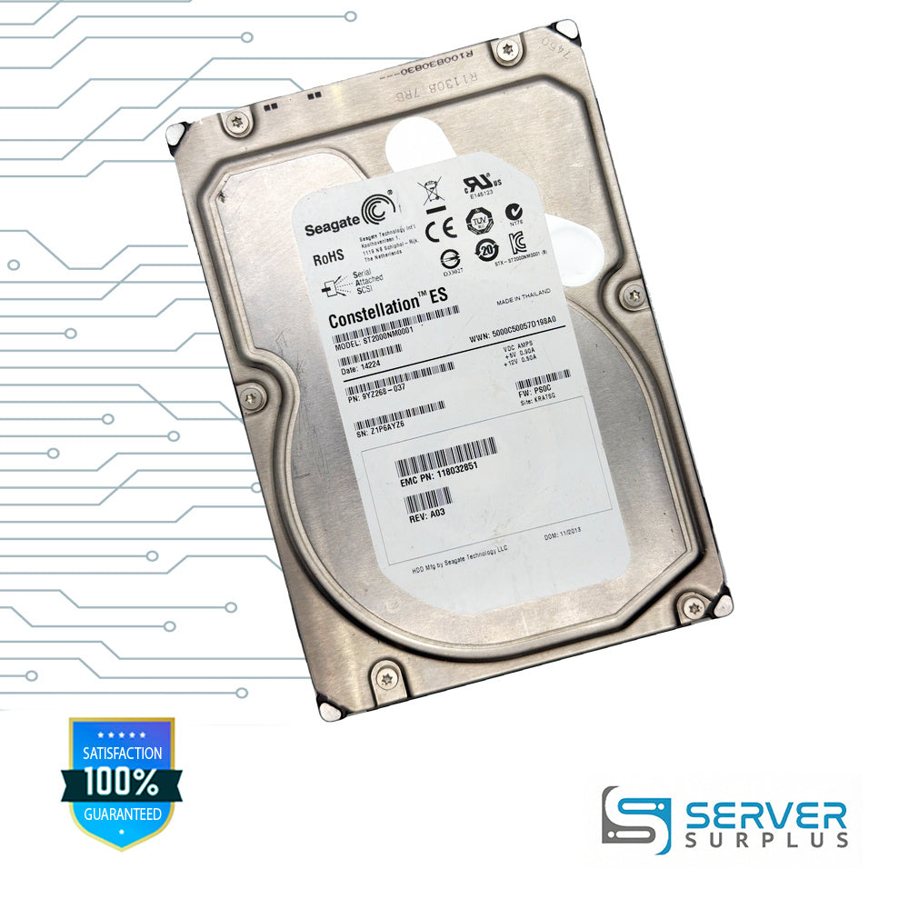 Seagate Constellation ES 2TB SAS 3.5 in Enterprise HDD | ST2000NM0001