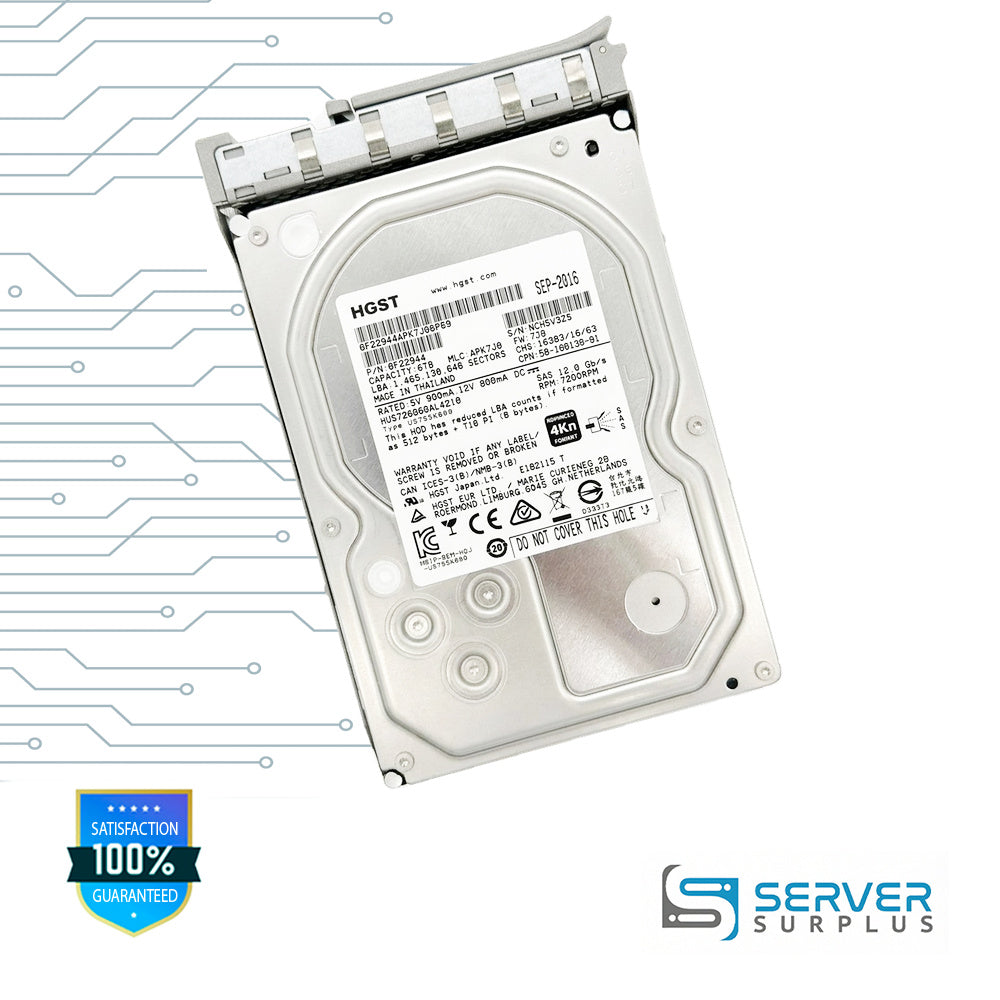HGST US77SSK600 6TB SAS 7200 RPM 4Kn 3.5 in Enterprise HDD | 0F22944 | 58-100138-01