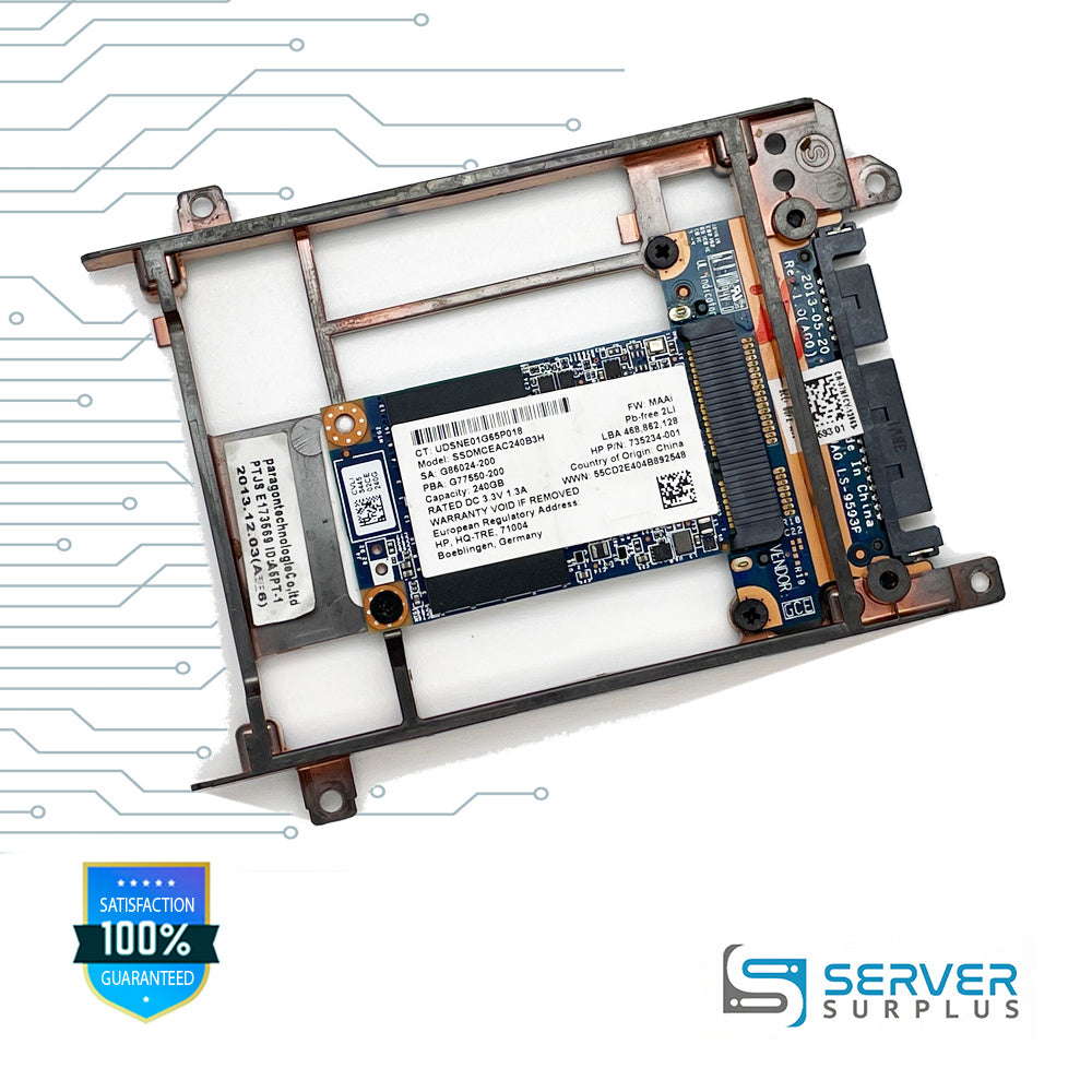 HP 240GB SATA mSATA Enterprise SSD | 735234-001 | SSDMCEAC240B3H