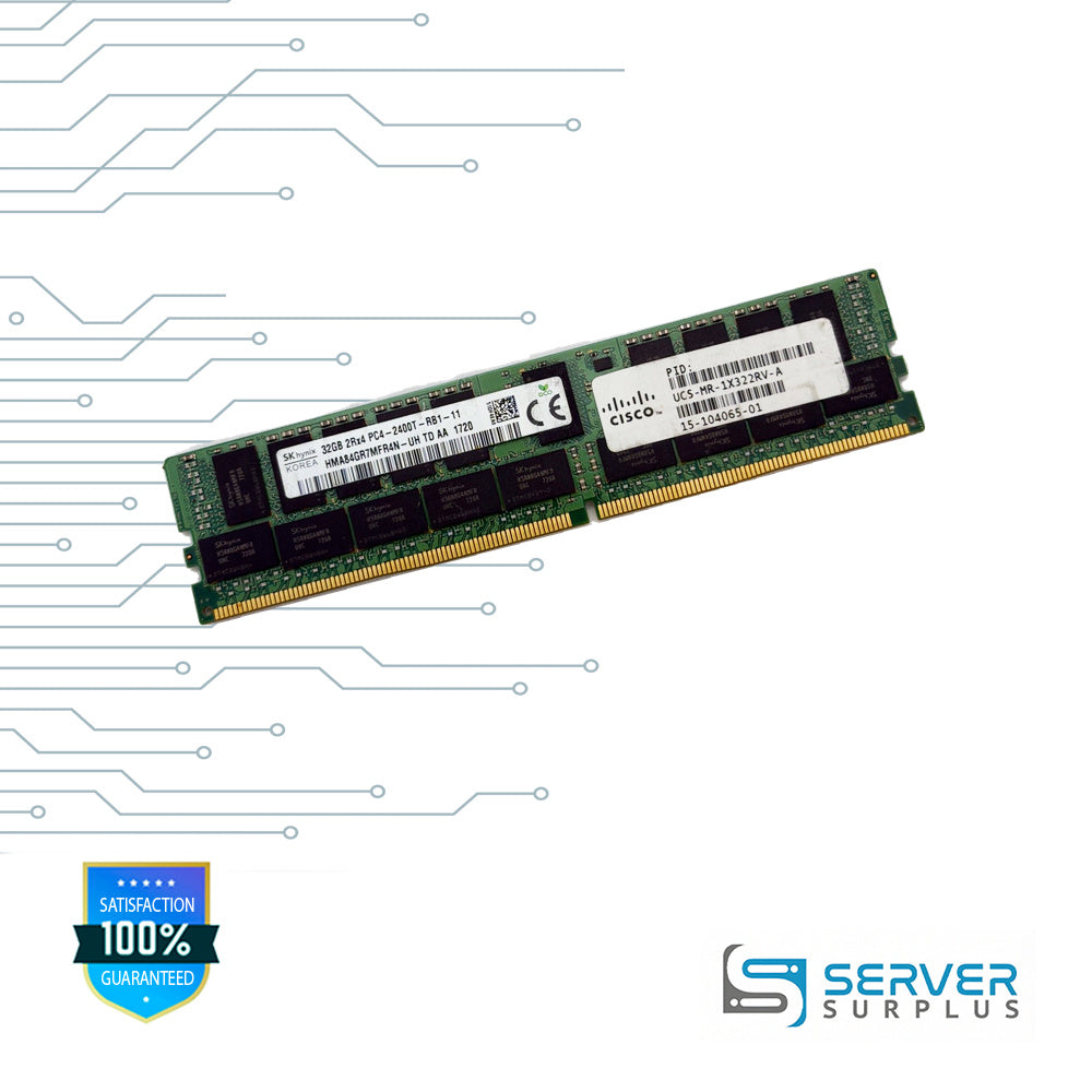 Cisco 32GB 2400MT/s DIMM | UCS-MR-1X322RV-A | HMA84GR7MFR4N-UH