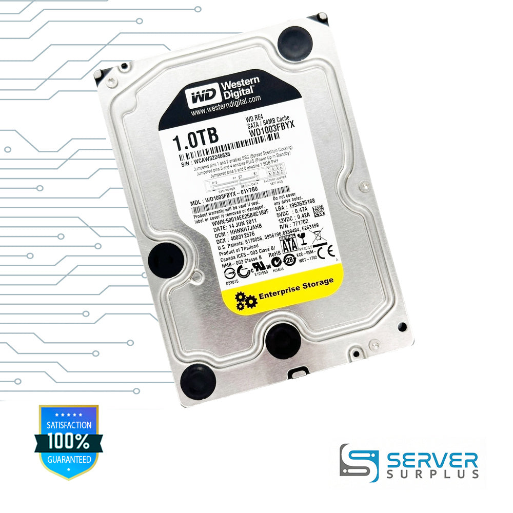 WD RE4 1TB SATA 3.5-Inch Enterprise HDD | WD1003FBYX