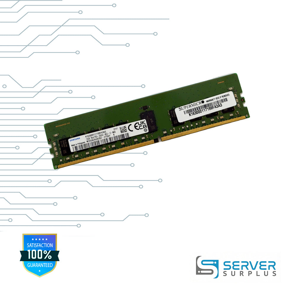 Supermicro 16GB DDR4-2666 PC4-21300 1Rx4 ECC Registered 288-Pin RDIMM Server Memory | M393A2K40CB2-CTD6Y | K163000117199FA3A3