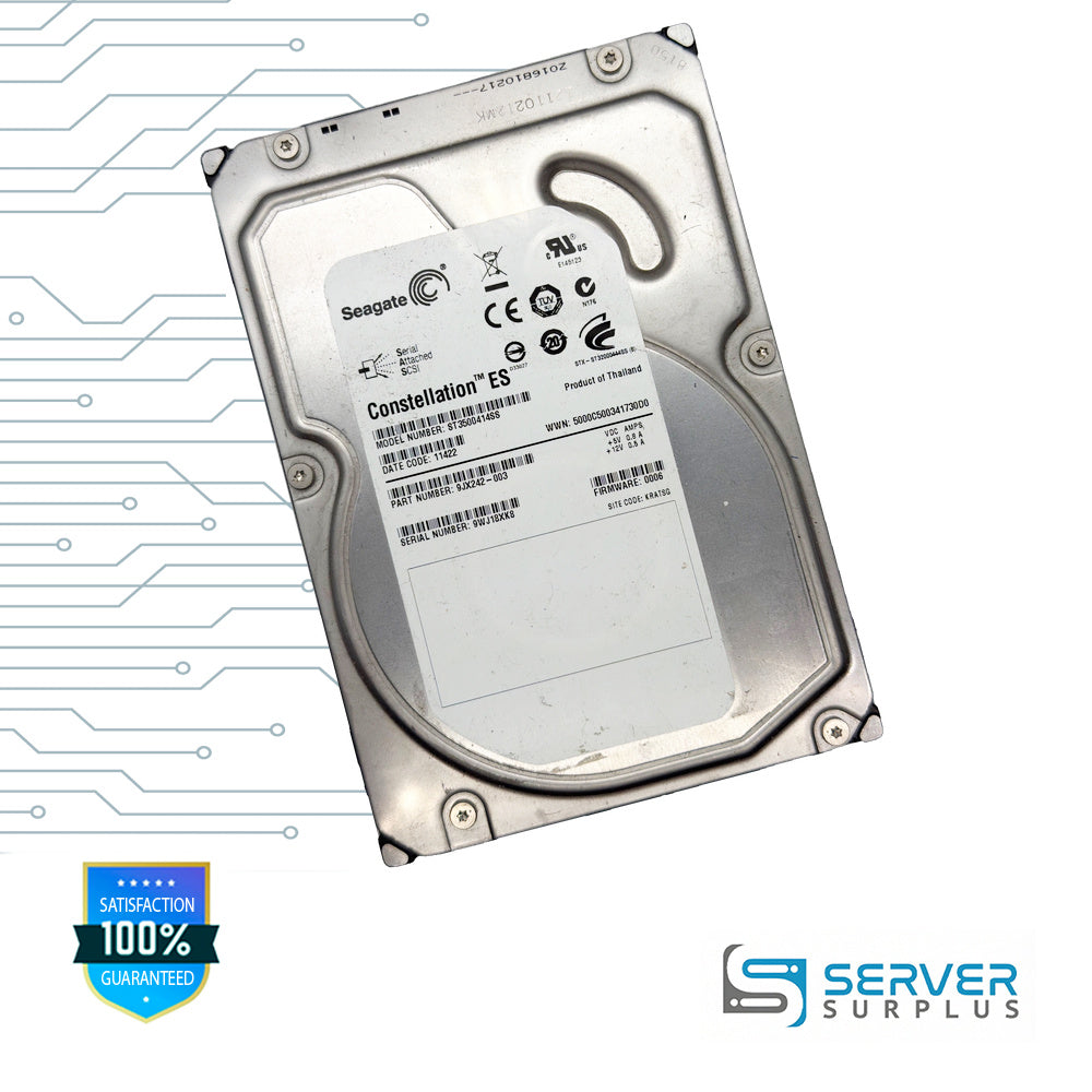 Seagate Constellation ES 500GB SAS 3.5-Inch Enterprise HDD | ST3500414SS