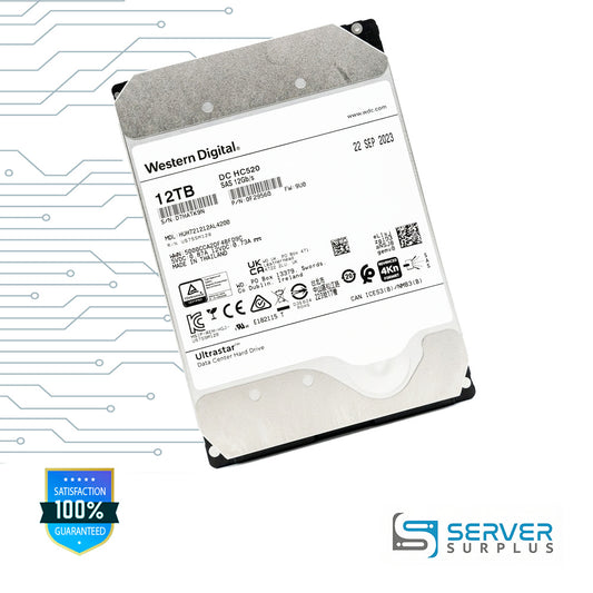 WD Ultrastar DC HC520 12TB SAS 12Gb/s 3.5 in Enterprise HDD | 0F29560