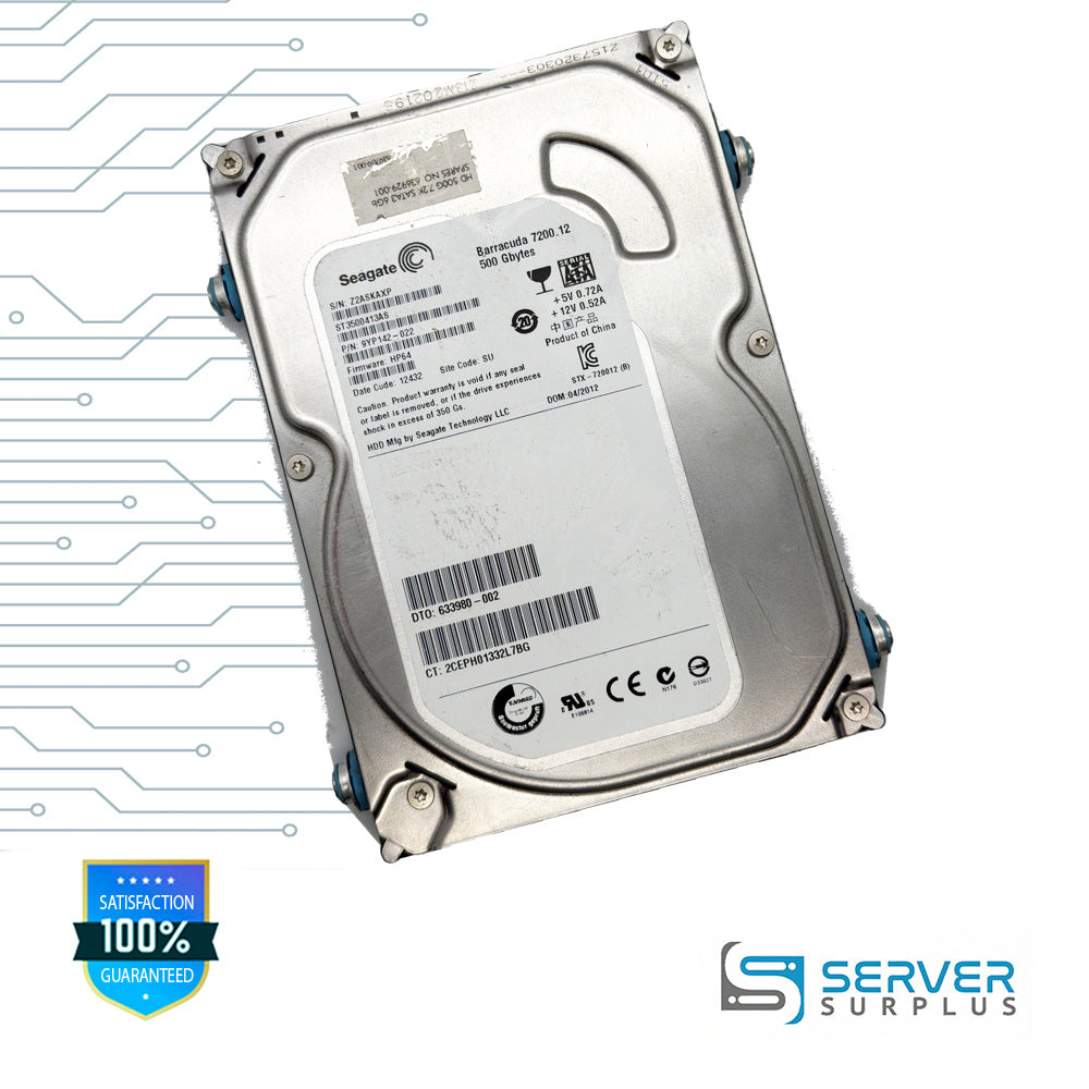 Seagate Barracuda 7200.12 500GB SATA 3.5 in Enterprise HDD | ST3500413AS