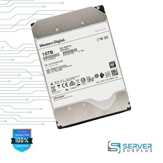 WD DC HC510 10TB SATA 6Gb/s 3.5 in Enterprise HDD | 0F27452 | US7SAL100