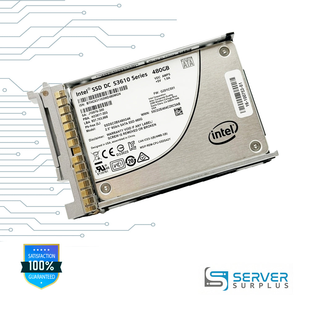 Intel SSD DC S3610 Series 480GB SATA 6Gb/s 2.5 in Enterprise SSD | SSDSC2BX480G4K