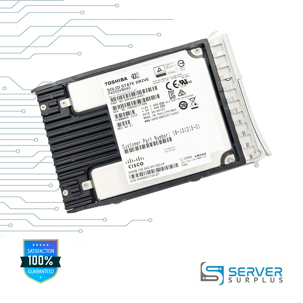 Cisco PX05SVB040 400GB SAS 12Gb/s 2.5 in Enterprise SSD | 16-101215-01 | SDFAK03JAA01 | UCS-SD400G123X-EP
