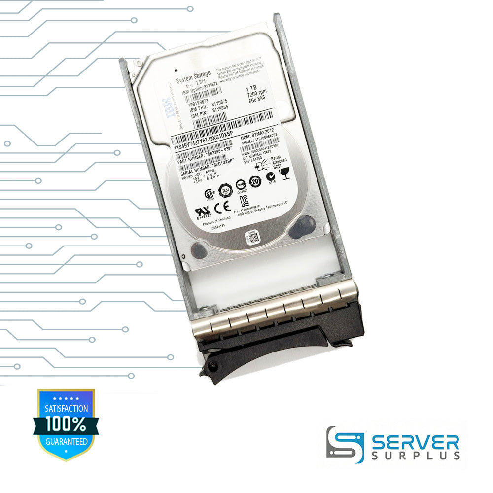 Seagate ST91000640SS 1TB SAS 6Gb/s 7200 RPM 2.5 in Enterprise HDD
