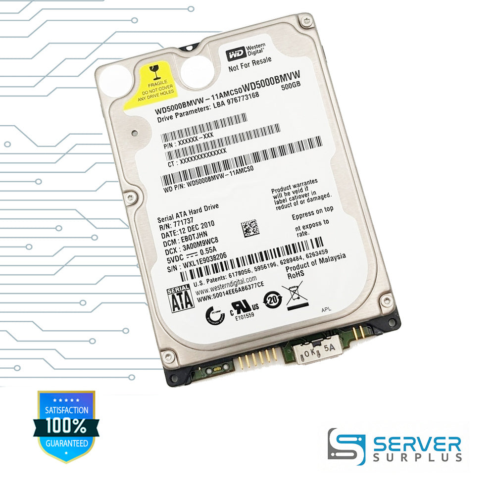 WD 500GB SATA 2.5 in Enterprise HDD | WD5000BMVW-11AMCS0