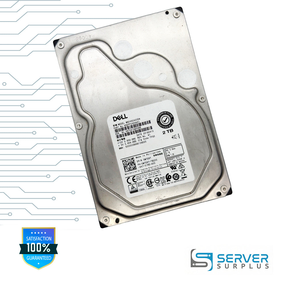 Toshiba MG04SCA20EN 2TB SAS 12Gb/s 12Gb/s 3.5 in Enterprise HDD | HDEPF04D4A51