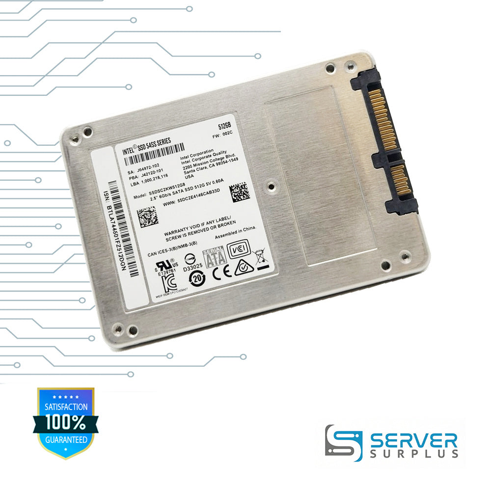 Intel SSD 545S Series 512GB SATA 6Gb/s 2.5 in Enterprise SSD | SSDSC2KW512G8