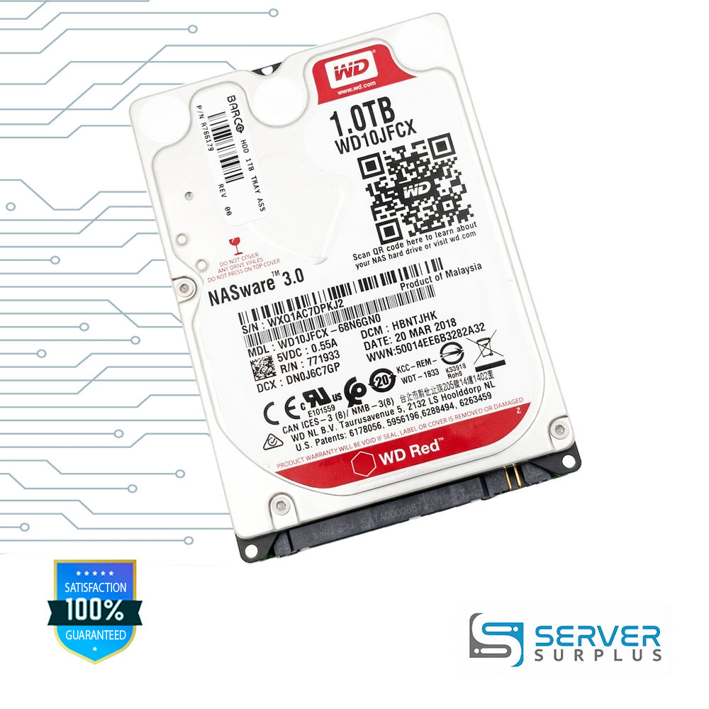 WD Red 1TB SATA 2.5 in Enterprise HDD | WD10JFCX