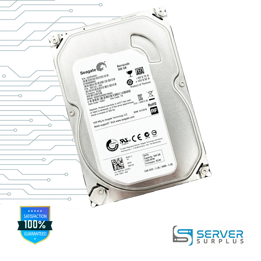 Dell Barracuda 500GB SATA 7.2K 3.5 in Enterprise HDD | 09CF26 | ST500DM002 | 9CF26