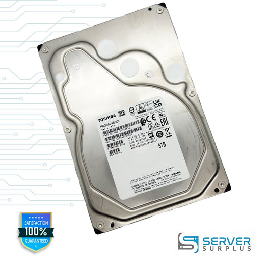 Toshiba MG08ADA600E 6TB SATA 3.5 in Enterprise HDD | HDEJX11GEA51 | MG08ADA600E