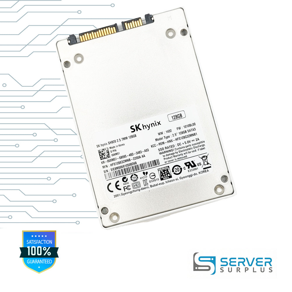 Dell SH920 128GB SATA 6Gb/s 2.5 in Enterprise SSD | 06XM51 | HFS128G32MNB-2200AAA | 6XM51