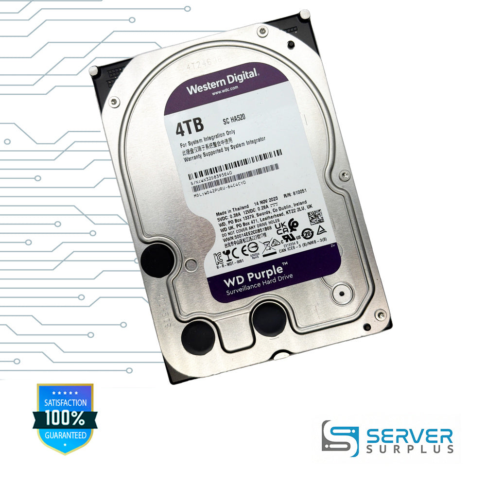 WD Purple 4TB 3.5 in Enterprise HDD | WD42PURU-64C4CY0