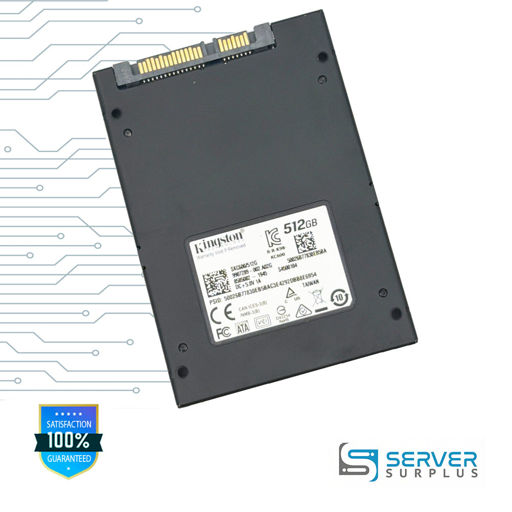 Kingston KC600 512GB SATA 2.5 in Enterprise SSD | SKC600/512G