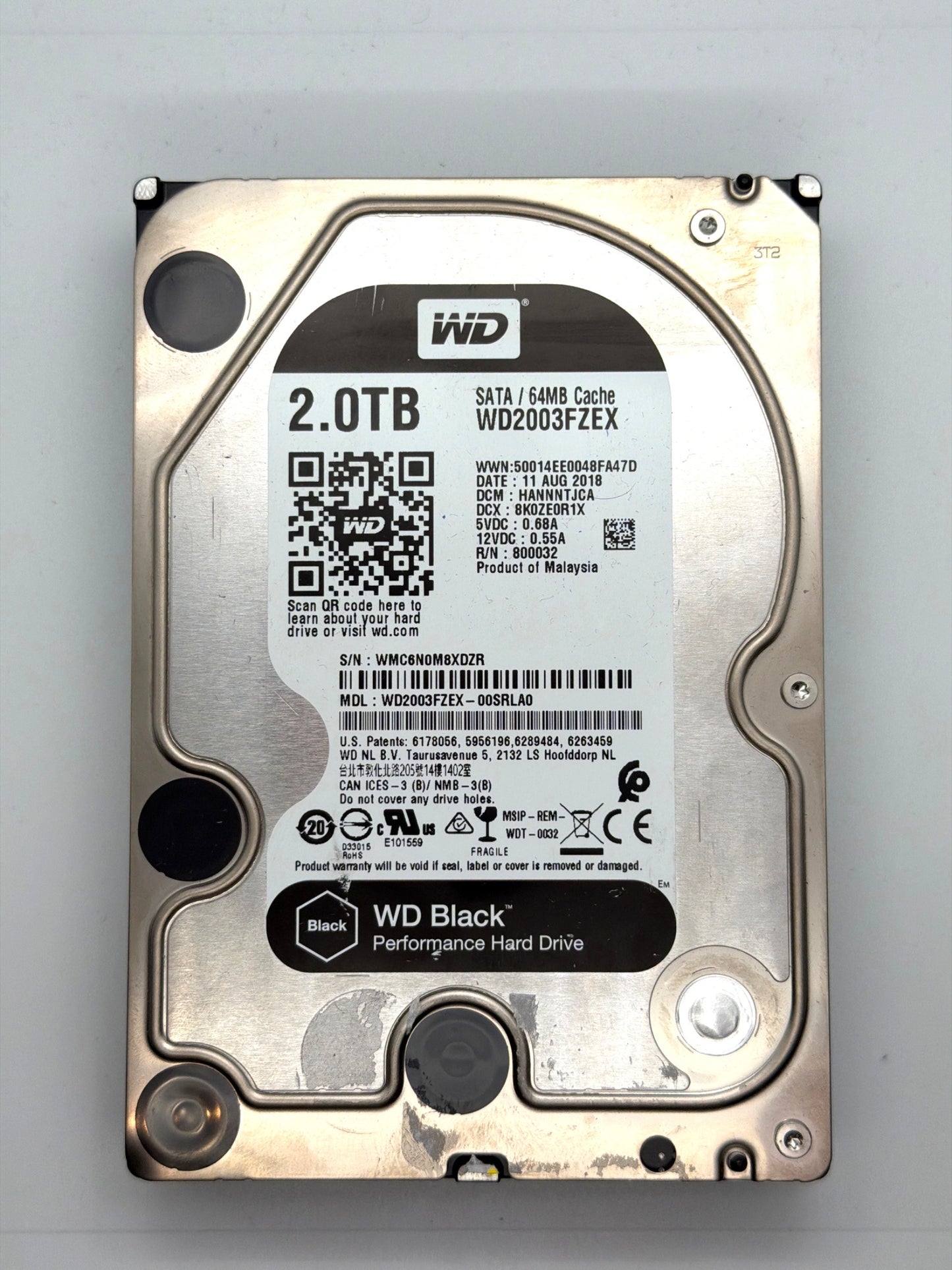 Western Digital WD BLACK 2TB SATA 3.5-Inch Enterprise HDD | WD2003FZEX