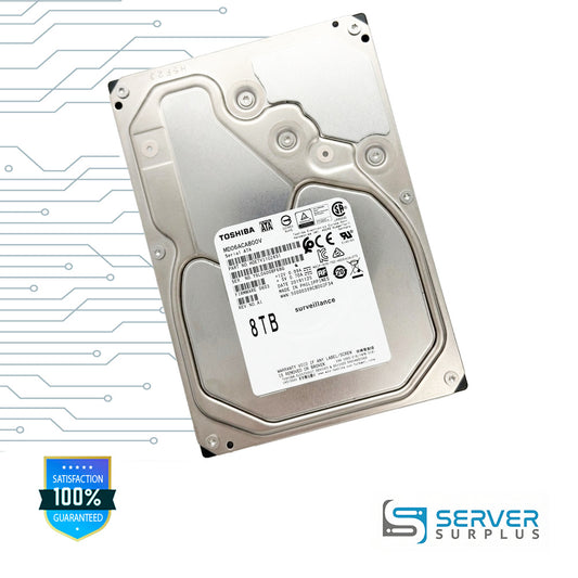 Toshiba MD06-V 8TB SATA 3.5 in Enterprise HDD | MD06ACA800V | HDETV11GZA51