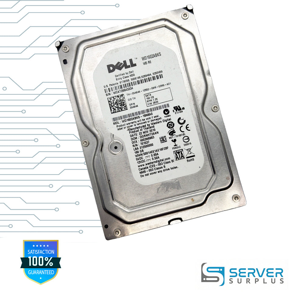 WD RE 160GB SATA 7.2K 3.5 in Enterprise HDD | WD1602ABKS