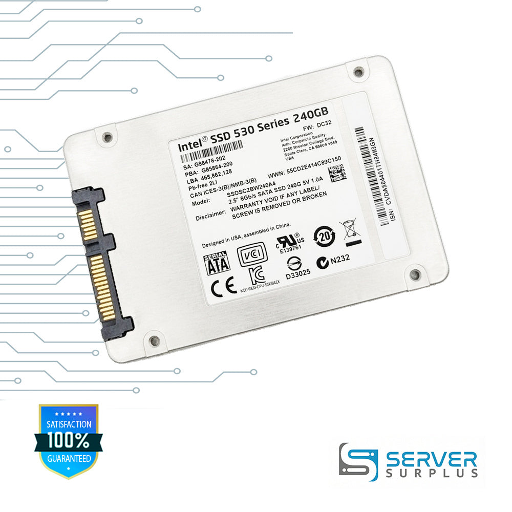 Intel SSD 530 Series 240GB SATA 6Gb/s 2.5 in Enterprise SSD | SSDSC2BW240A4
