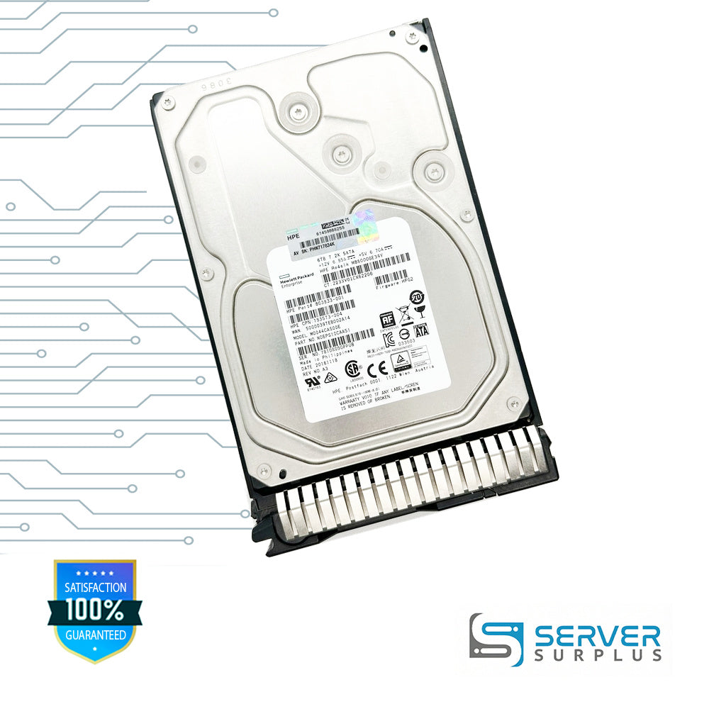 HPE MG04ACA600E 6TB SATA 7.2K 3.5 in Enterprise HDD | 803633-001 | HDEPS10CAA51 | 793673-004 | MB6000GEXXV