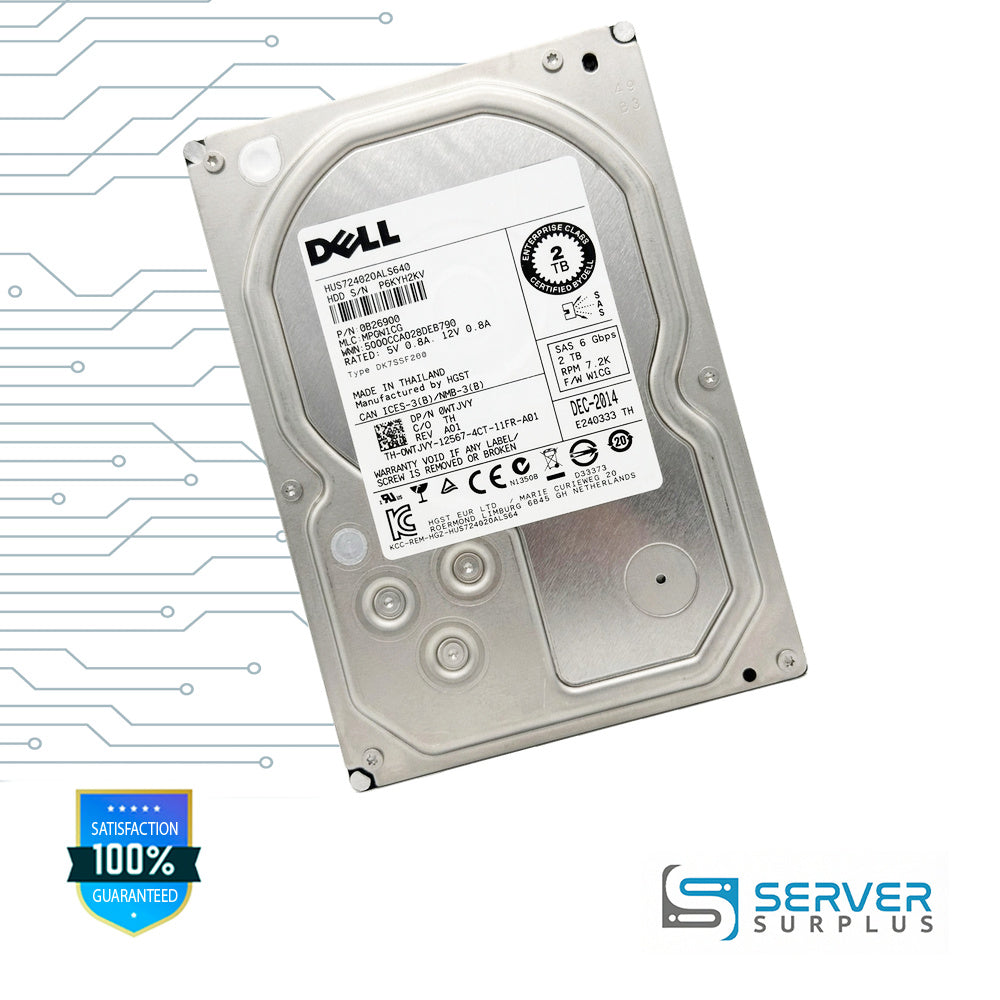 HGST HUS724020ALS640 2TB SAS 6Gb/s 6Gb/s 3.5 in Enterprise HDD | 0B26900
