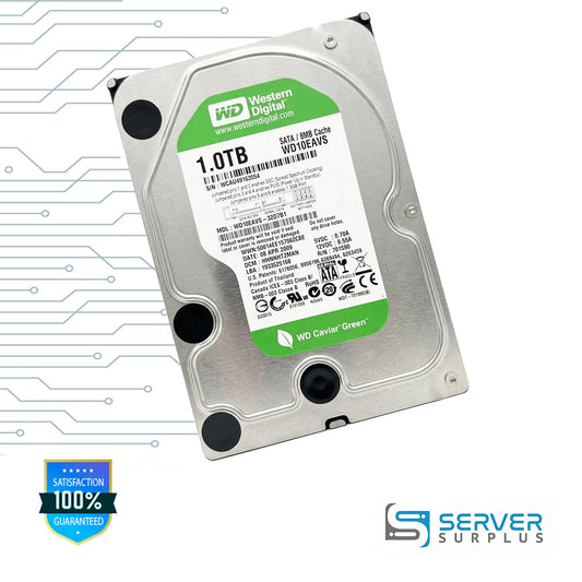 WD Caviar Green 1TB SATA 3.5 in Enterprise HDD | WD10EAVS