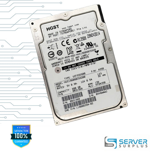 HGST HUC156060CSS200 600GB SAS 15K 2.5 in Enterprise HDD | 0B31568