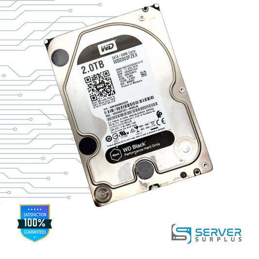 Western Digital WD BLACK 2TB SATA 3.5-Inch Enterprise HDD | WD2003FZEX