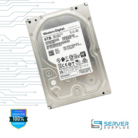 WD Ultrastar DC HC310 6TB SATA 6Gb/s 3.5 in Enterprise HDD | 0B36039 | HUS726T6TALE6L4