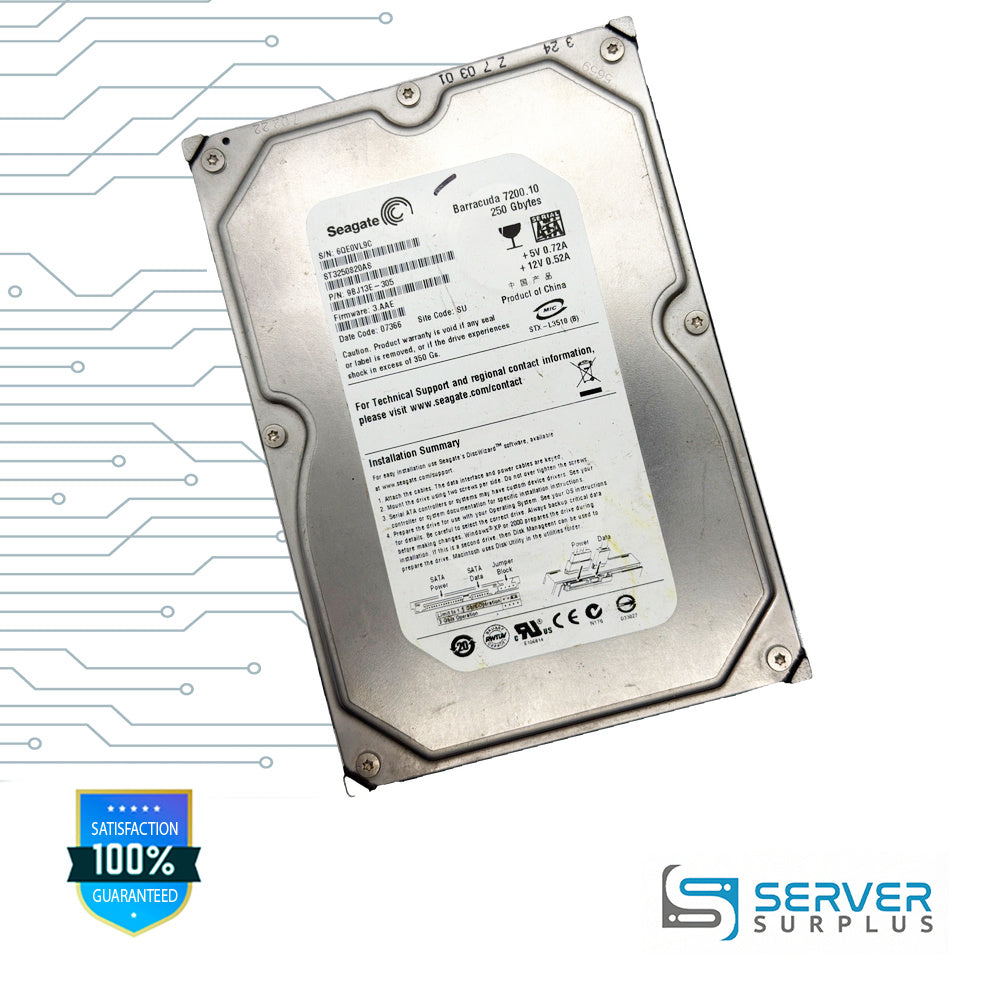 Seagate Barracuda 7200.10 250GB SATA 3.5 in Enterprise HDD | ST3250820AS