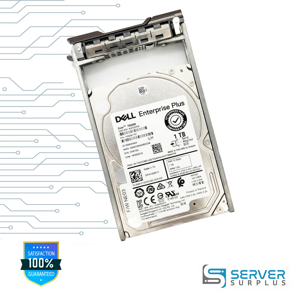 Seagate Exos 7E2000 1TB SAS 12Gb/s 2.5 in Enterprise HDD | ST1000NX0453