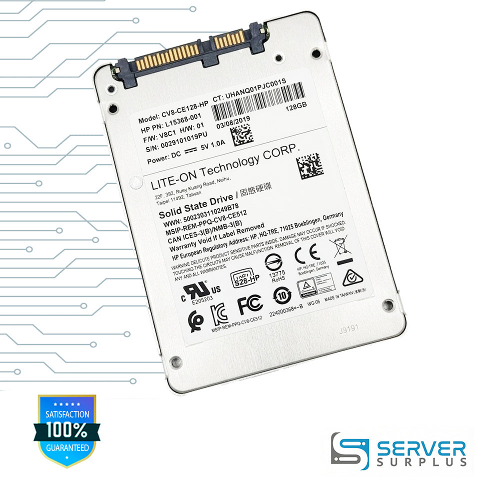 HP CV8 128GB SATA 2.5 in Enterprise SSD | L15368-001 | CV8-CE128-HP