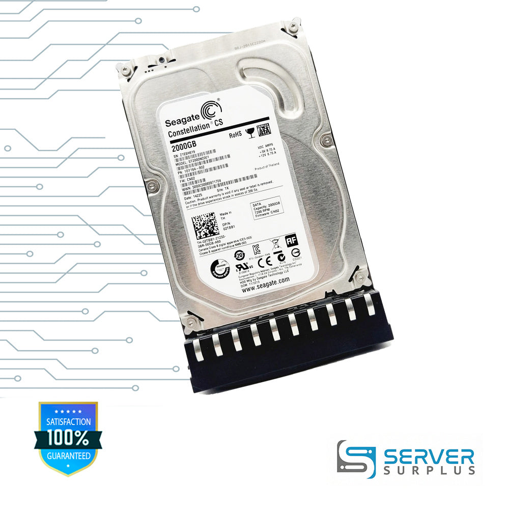 Dell Constellation CS 2TB SATA 7200 RPM 3.5 in Enterprise HDD | 02TBB1 | ST2000NC001 | TH-02TBB1-21233-3BR-00QB-A00 | 2TBB1