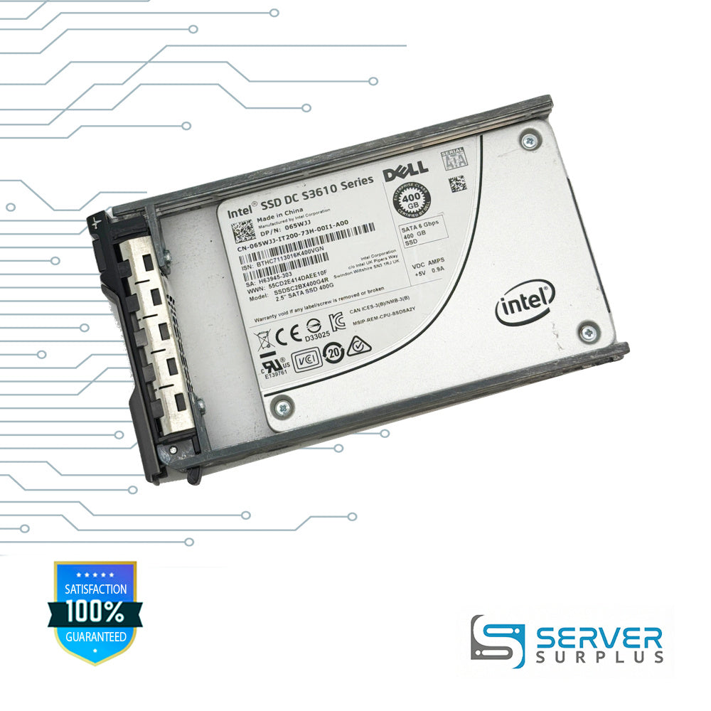 Dell SSD DC S3610 Series 400GB SATA 6Gb/s 2.5 in Enterprise SSD | 065WJJ | SSDSC2BX400G4R | 65WJJ