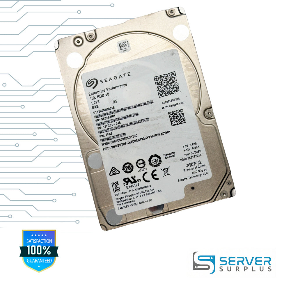 Seagate Enterprise Performance 10K HDD v8 1.2TB SAS 2.5 in Enterprise HDD | ST1200MM0018