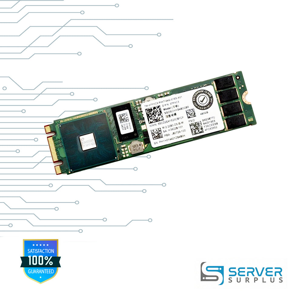 Dell 480GB SATA M.2 Enterprise SSD | 07FXC3 | SSDSCKKB480G8R | 7FXC3 | K36228-101 | J80729-100