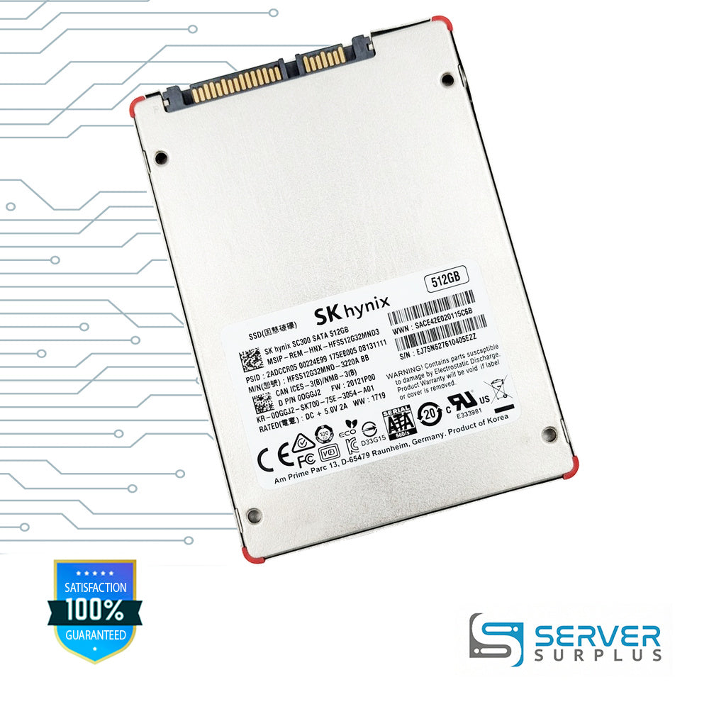 Dell SC300 512GB SATA 6Gb/s 2.5 in Enterprise SSD | 0DGGJ2 | HFS512G32MND-3220ABB | DGGJ2