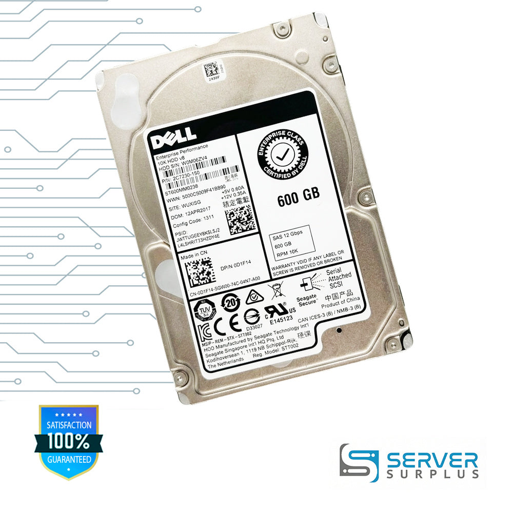 Seagate Enterprise Performance 10K HDD v8 600GB SAS 12Gb/s 2.5 in Enterprise HDD | ST600MM0238