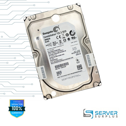 EMC Constellation ES.3 SED 3TB SAS 6Gb/s 3.5-Inch Enterprise HDD | 118033259 | ST3000NM0063