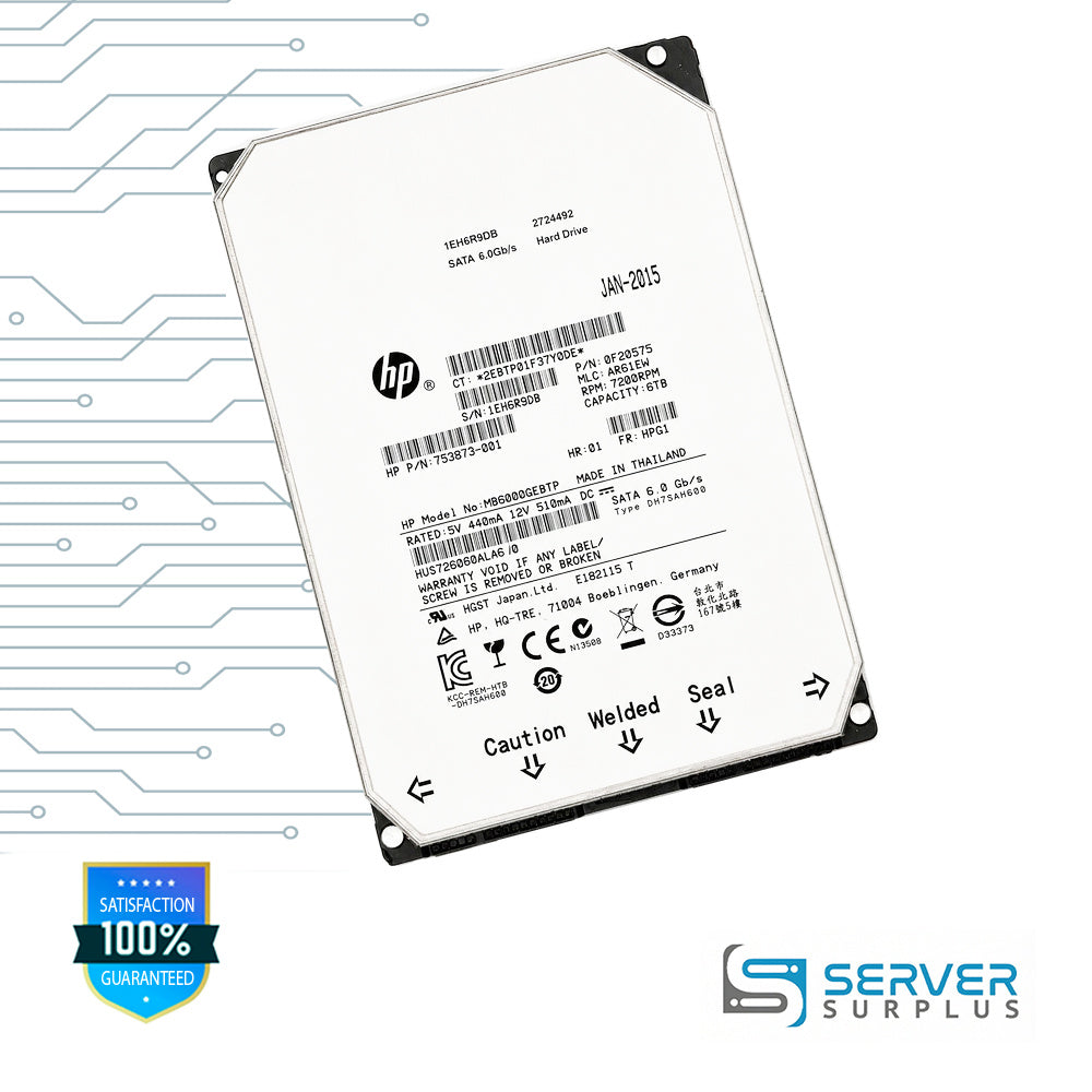 HGST HUS726060ALA610 6TB SATA 6Gb/s 6Gb/s 3.5 in Enterprise HDD | 0F20575