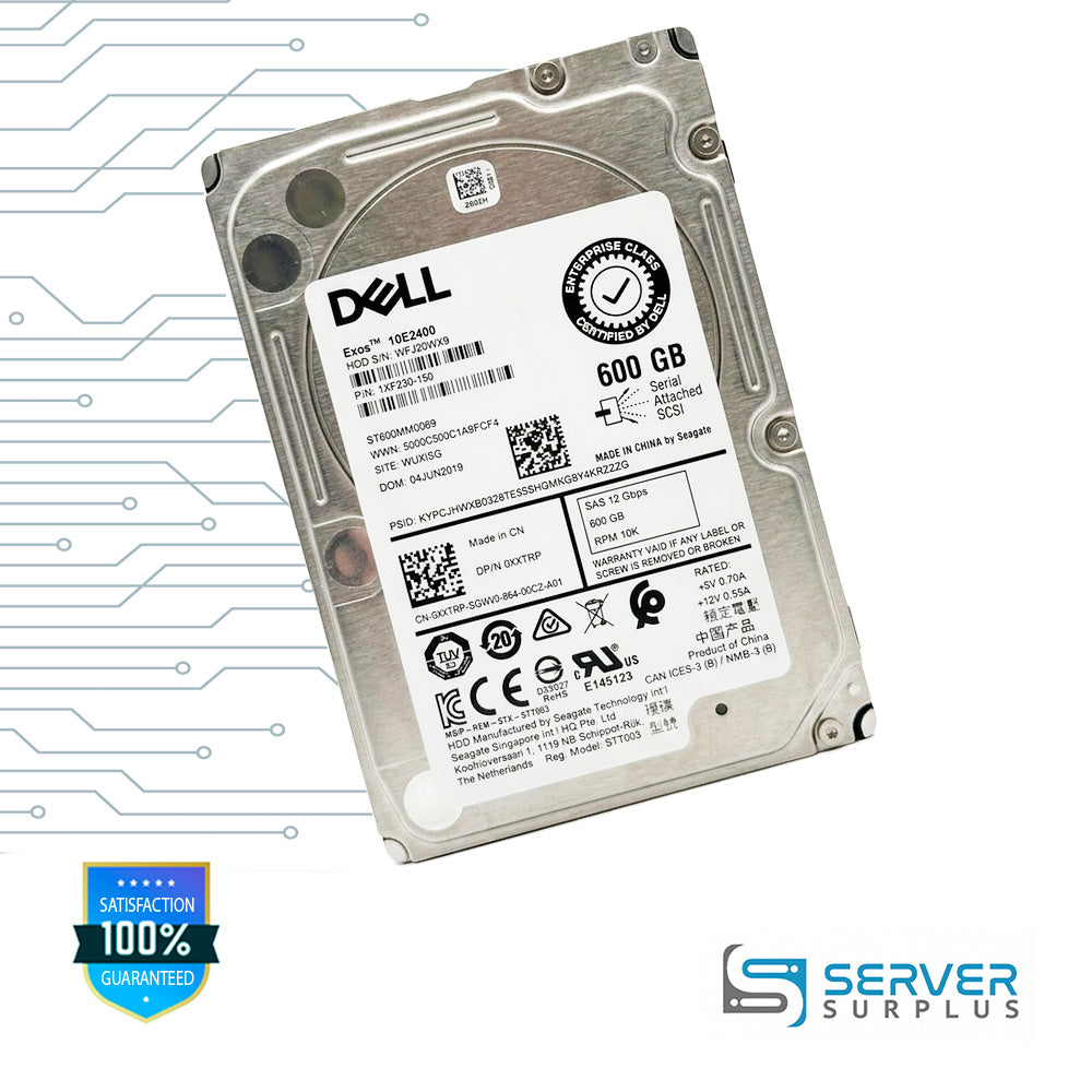 Seagate Exos 10E2400 600GB SAS 12Gb/s 2.5 in Enterprise HDD | ST600MM0069