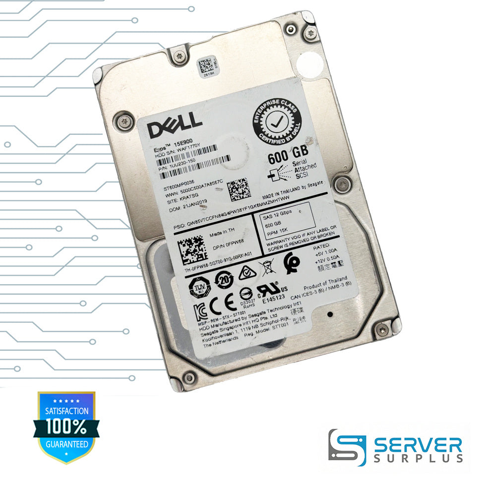 Seagate Exos 15E900 600GB SAS 12Gb/s 12Gb/s 2.5 in Enterprise HDD | ST600MP0036