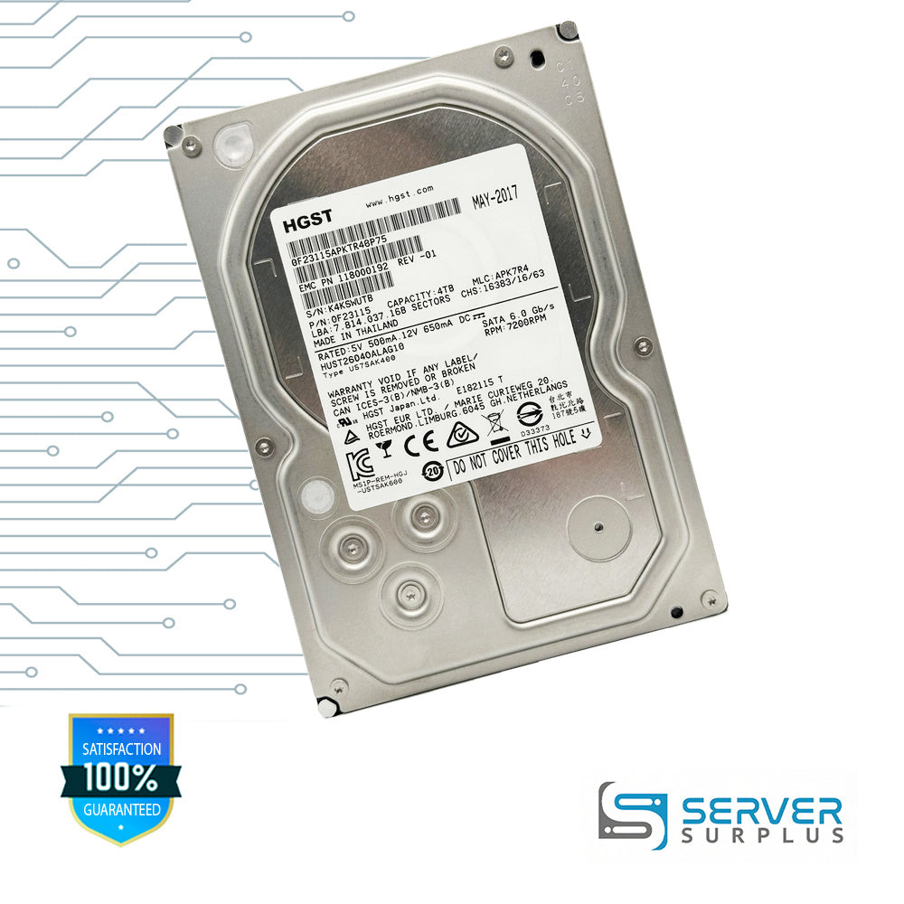 HGST HUS726040ALA610 4TB SATA 6Gb/s 3.5 in Enterprise HDD | 0F23115