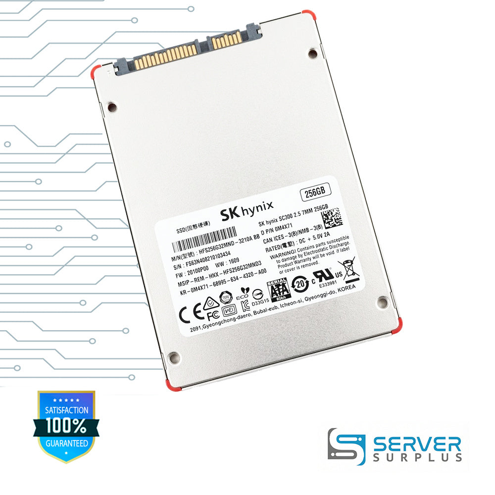 Dell SC300 256GB SATA 6Gb/s 2.5 in Enterprise SSD | 0M4X71 | HFS256G32MND-3210ABB | M4X71